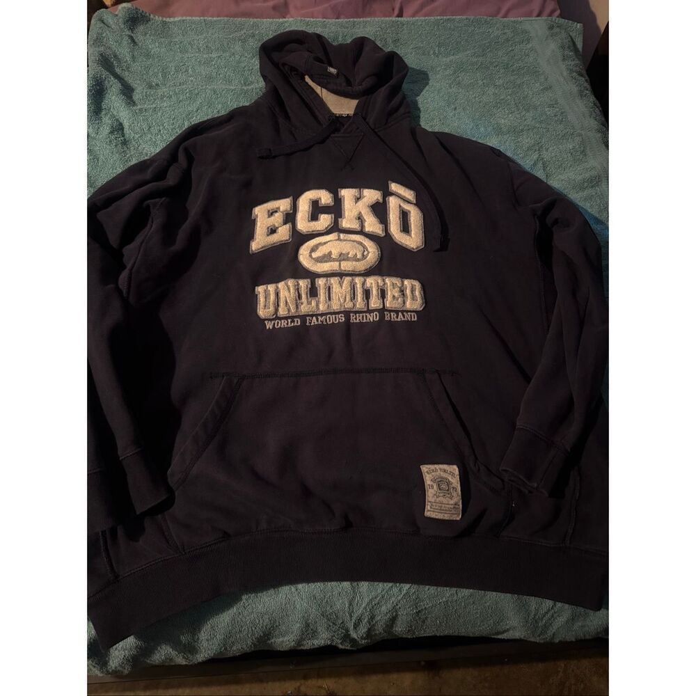 Y2K Ecko Unlimited Heavyweight logo hoodie size 3X